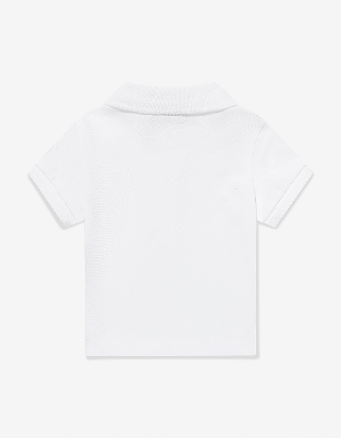 Baby Boys Teddy Bear Logo Polo Shirt in White