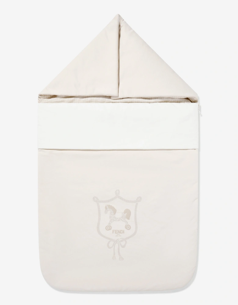 Baby Cotton Padded Nest in Beige (88cm)