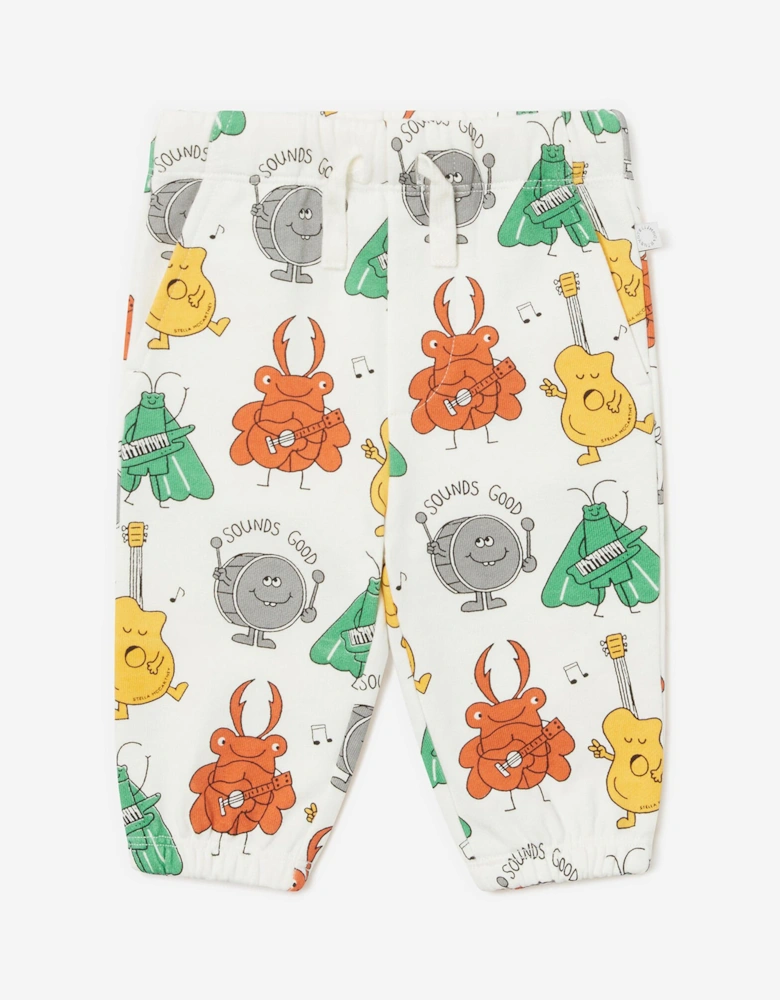 Baby Boys Sounds Good Joggers in Ivory