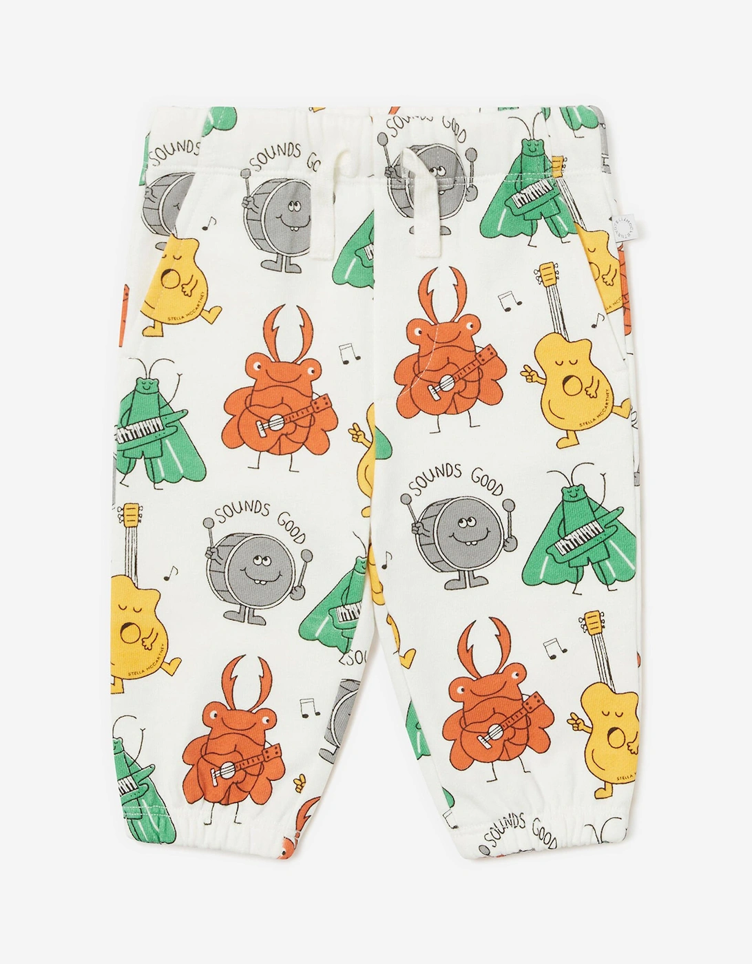 Baby Boys Sounds Good Joggers in Ivory, 5 of 4