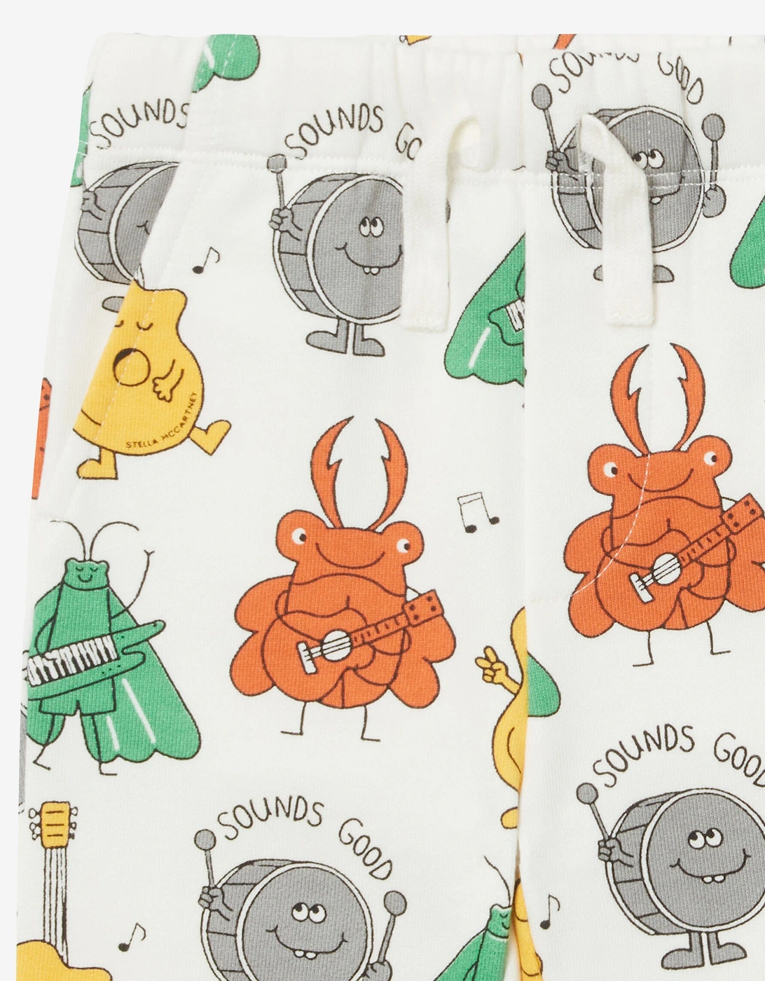 Baby Boys Sounds Good Joggers in Ivory