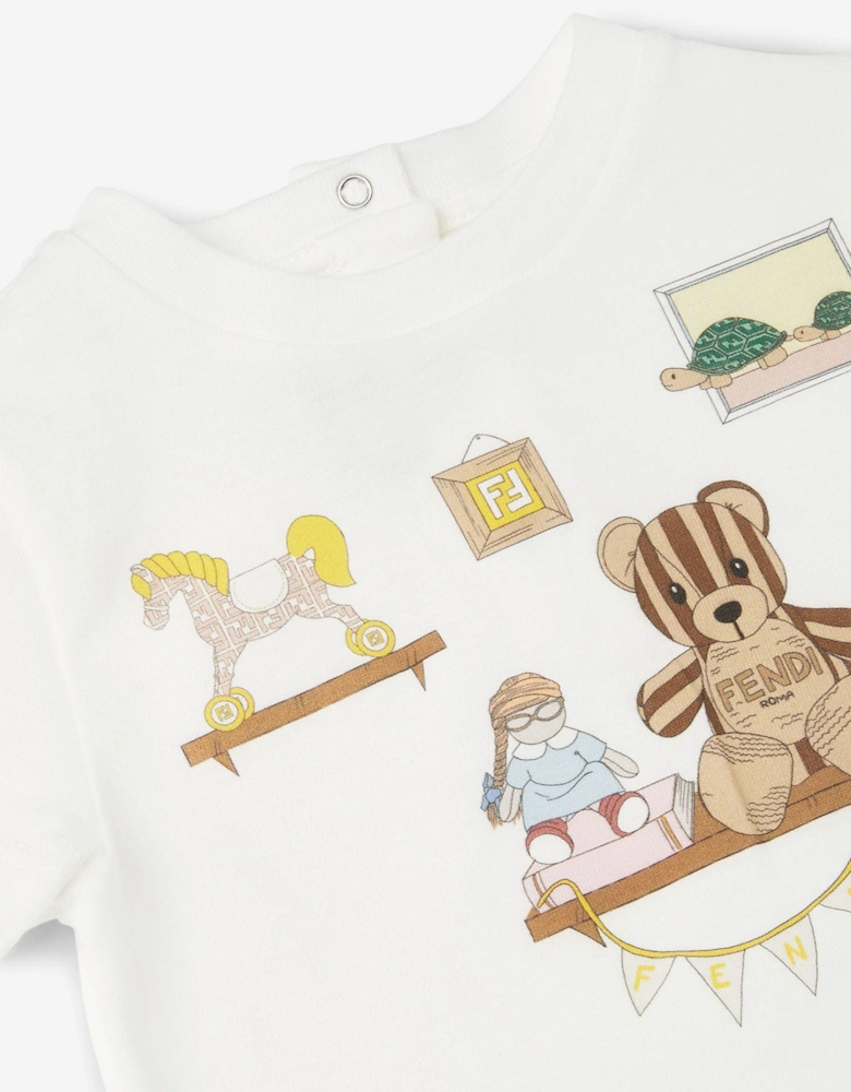 Baby Playroom T-Shirt in White