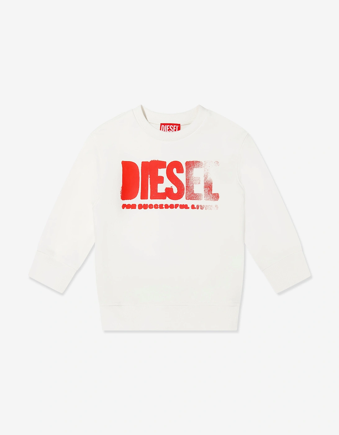 Boys Faded Logo Sweatshirt in Ivory, 5 of 4