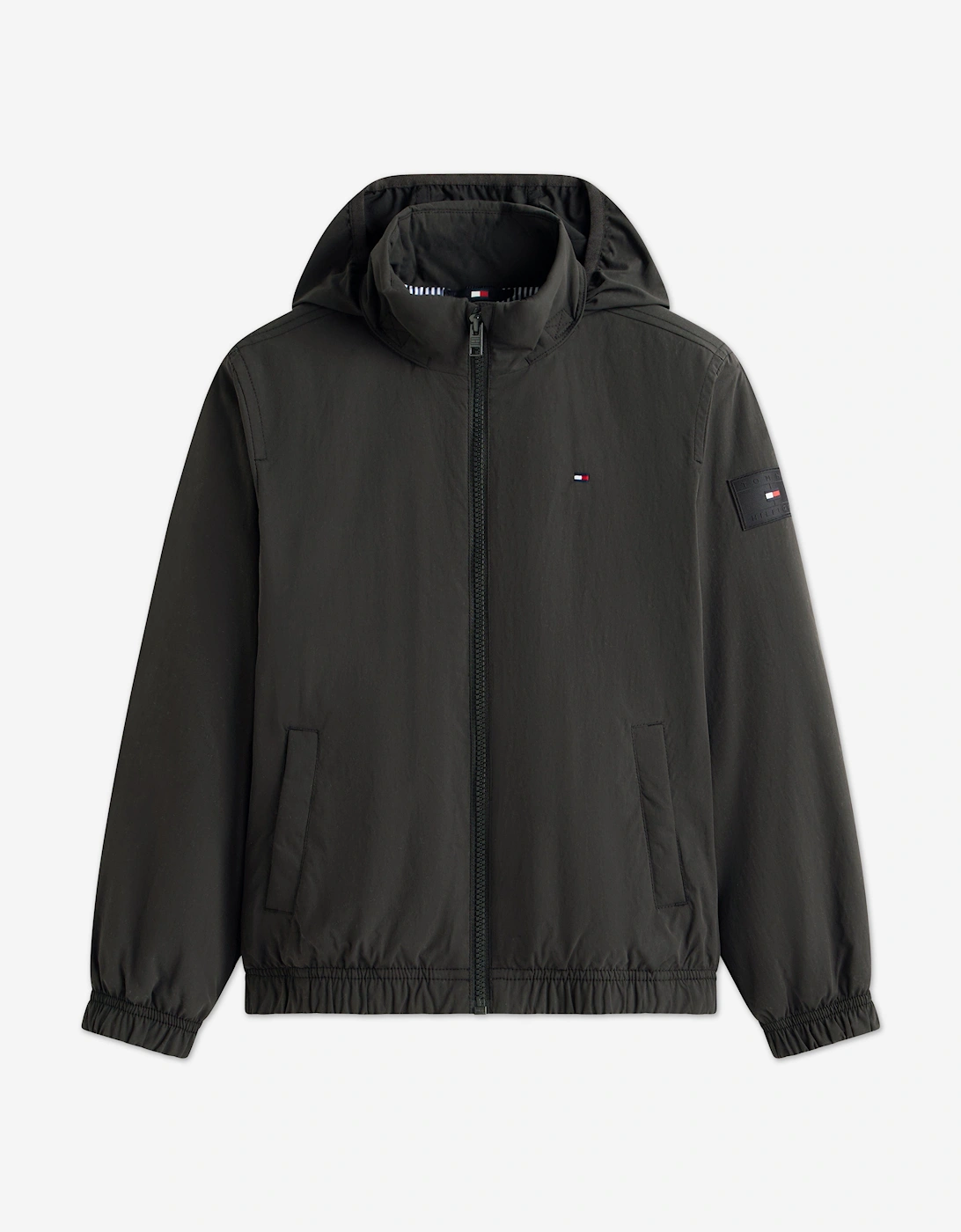 Boys Essential Padded Jacket in Black, 5 of 4