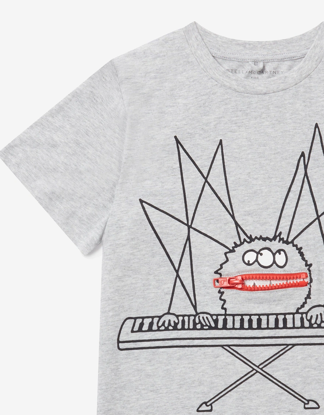 Boys Spider Print T-Shirt in Grey