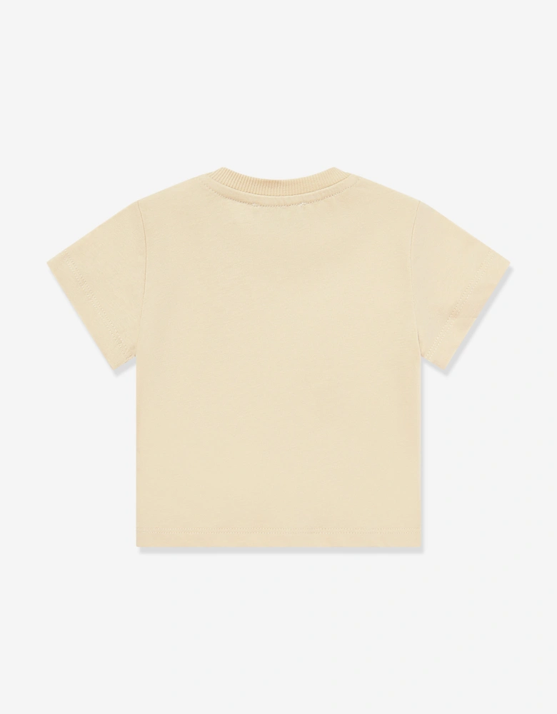 Baby Teddy Bear Logo T-Shirt in Beige
