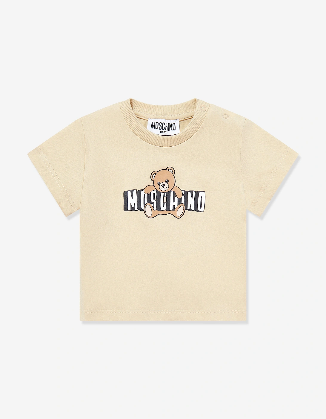Baby Teddy Bear Logo T-Shirt in Beige, 5 of 4