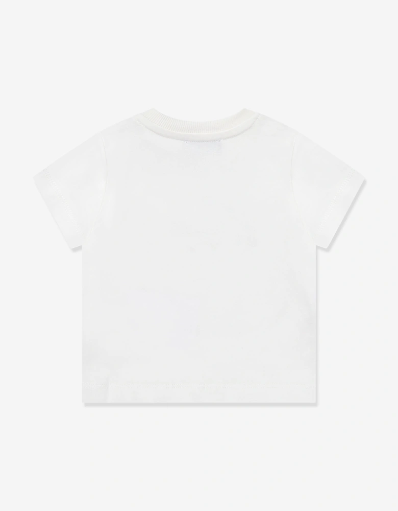 Baby Teddy Bear Logo T-Shirt in Ivory