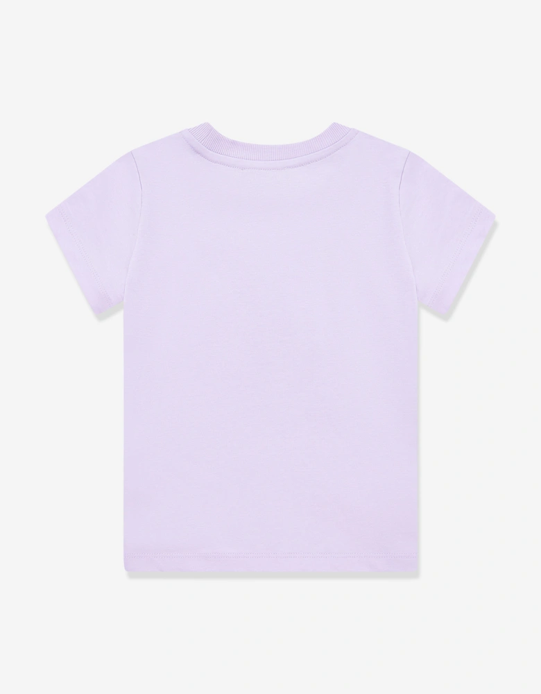 Girls Teddy Bear T-Shirt in Purple