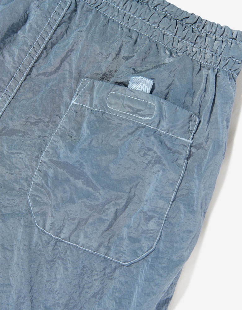 Boys Compass Logo Swim Shorts in Blue