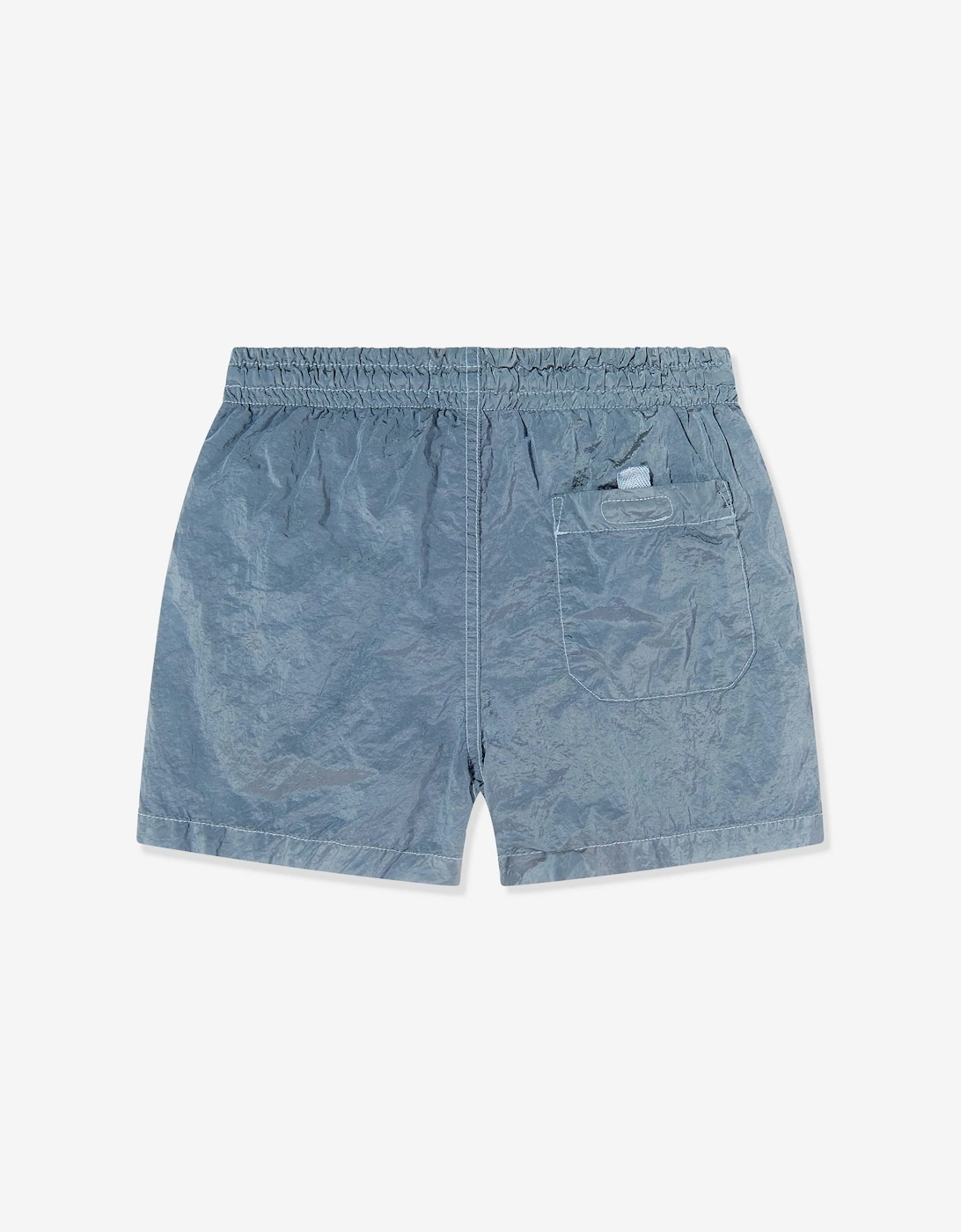 Boys Compass Logo Swim Shorts in Blue