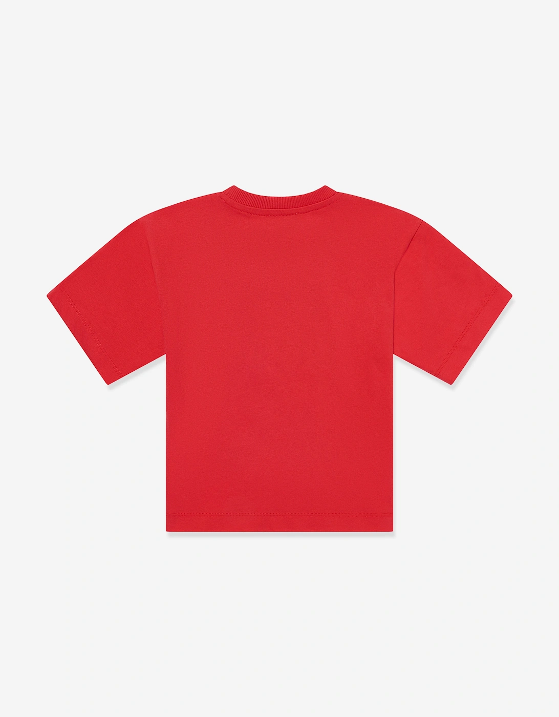 Kids Teddy Bear Logo T-Shirt in Red