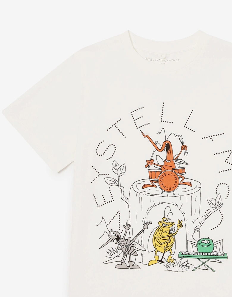 Boys Bug Band T-Shirt in Ivory