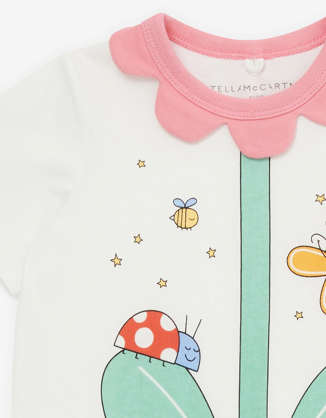 Baby Girls Flower Romper in Ivory