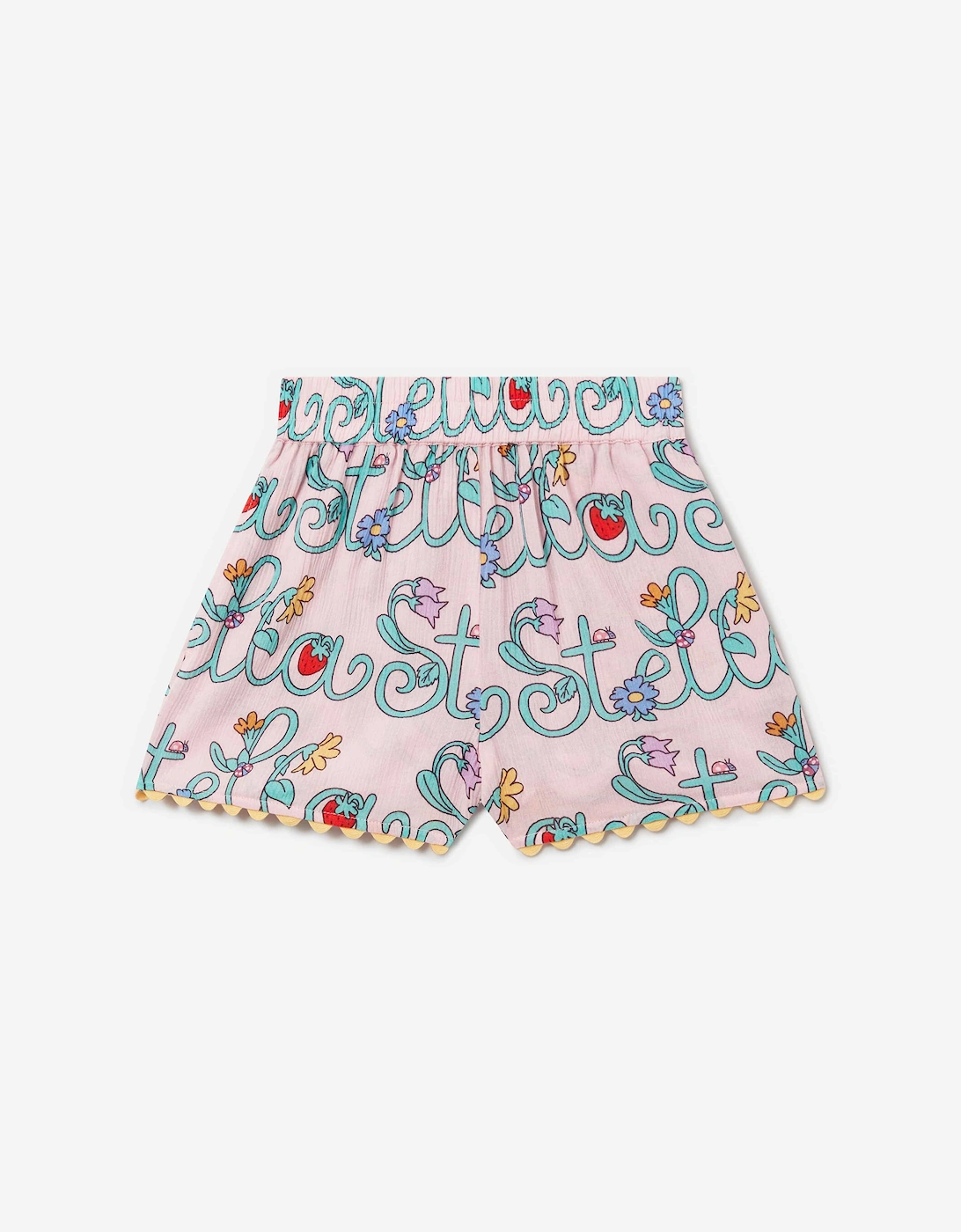 Girls Flower Logo Shorts in Pink, 5 of 4