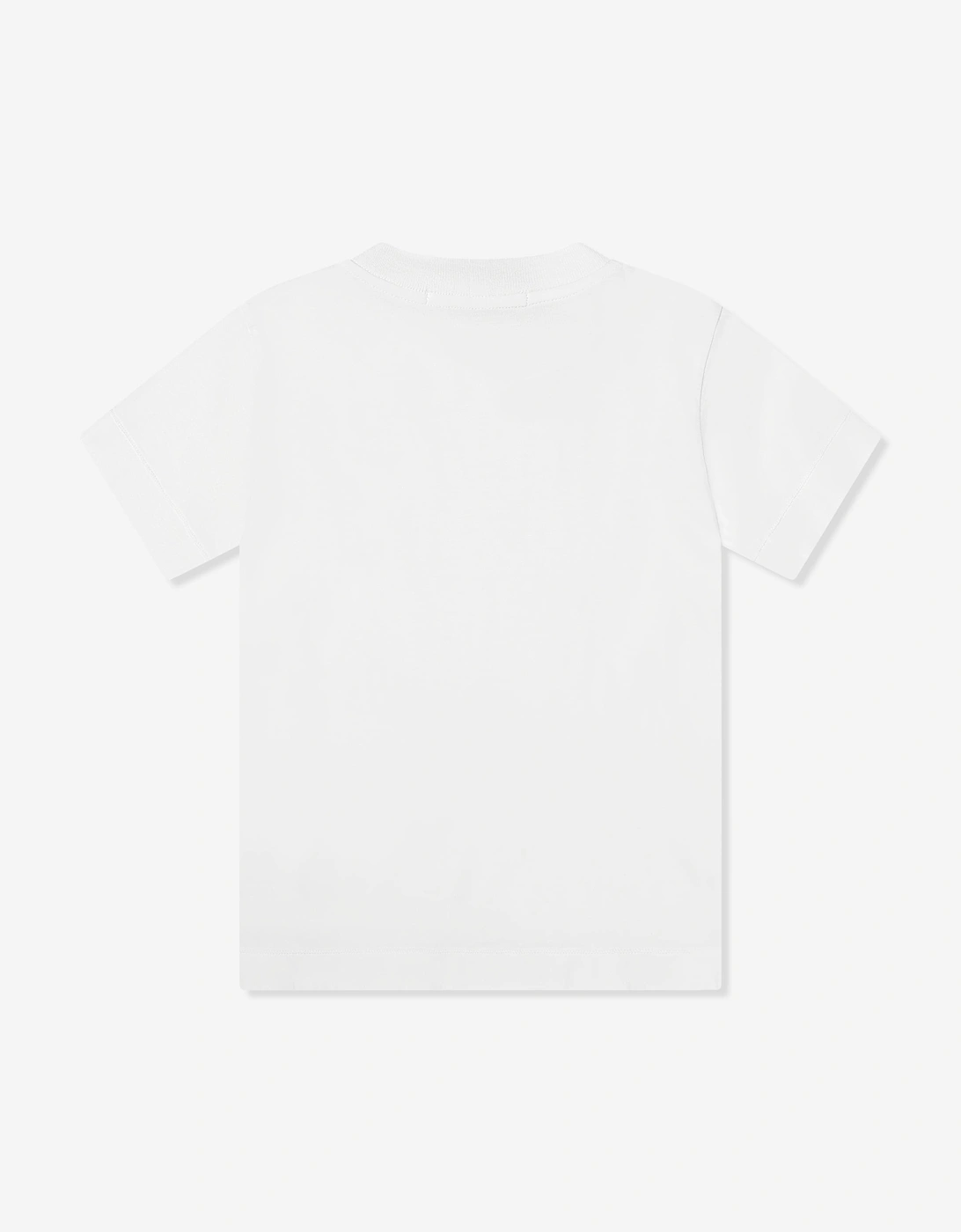 Boys Compass Logo Patch T-Shirt in White