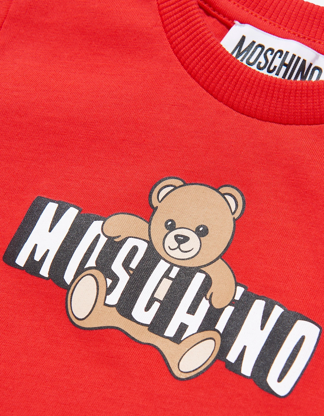 Baby Teddy Bear Logo T-Shirt in Red