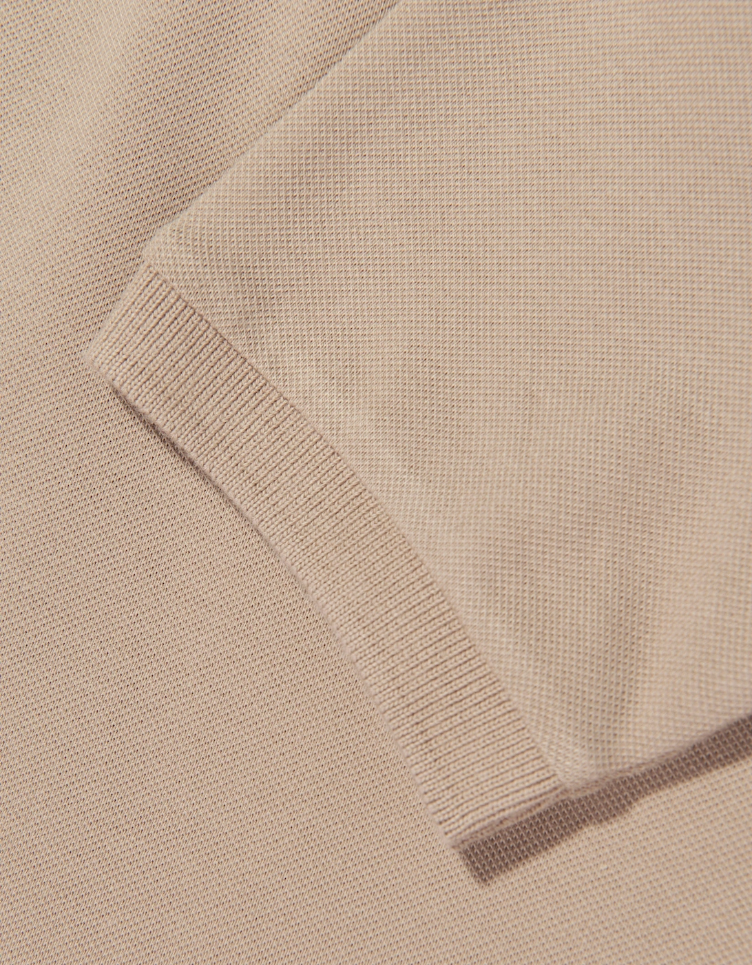 Boys Compass Logo Polo Shirt in Beige