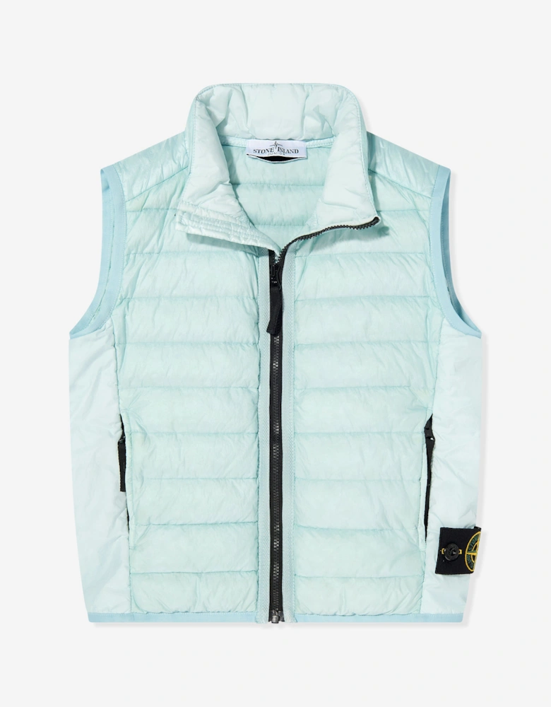 Boys Lightweight Down Padded Gilet in Blue