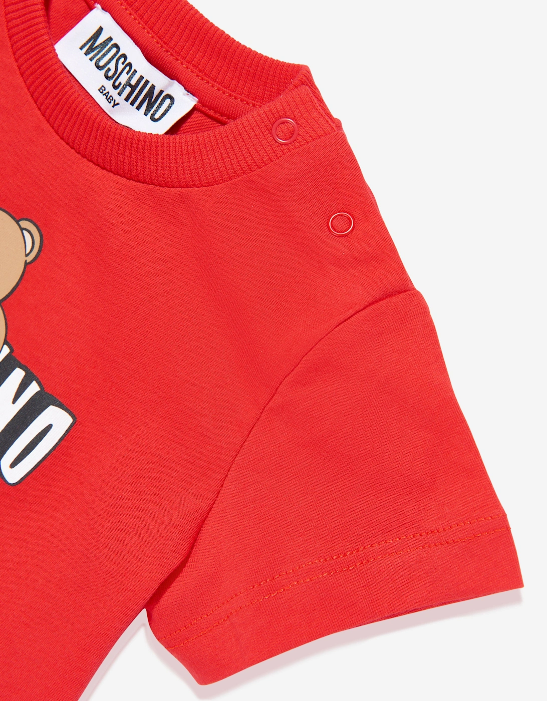 Baby Teddy Bear Logo T-Shirt in Red