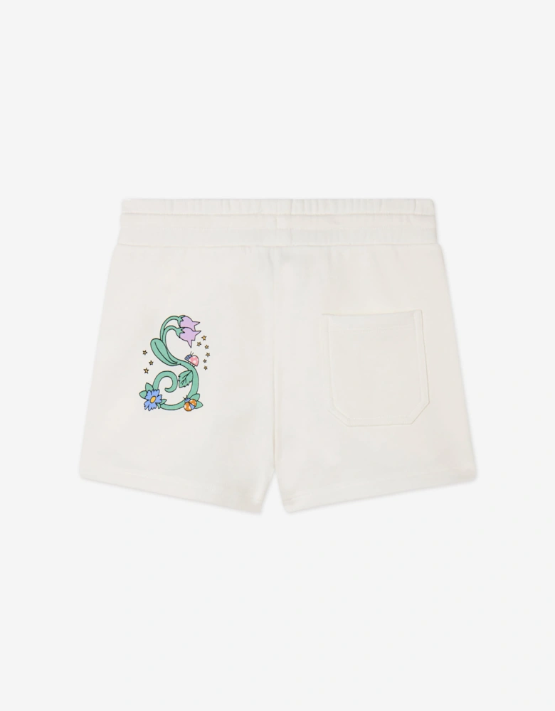 Girls Jersey Shorts in Ivory