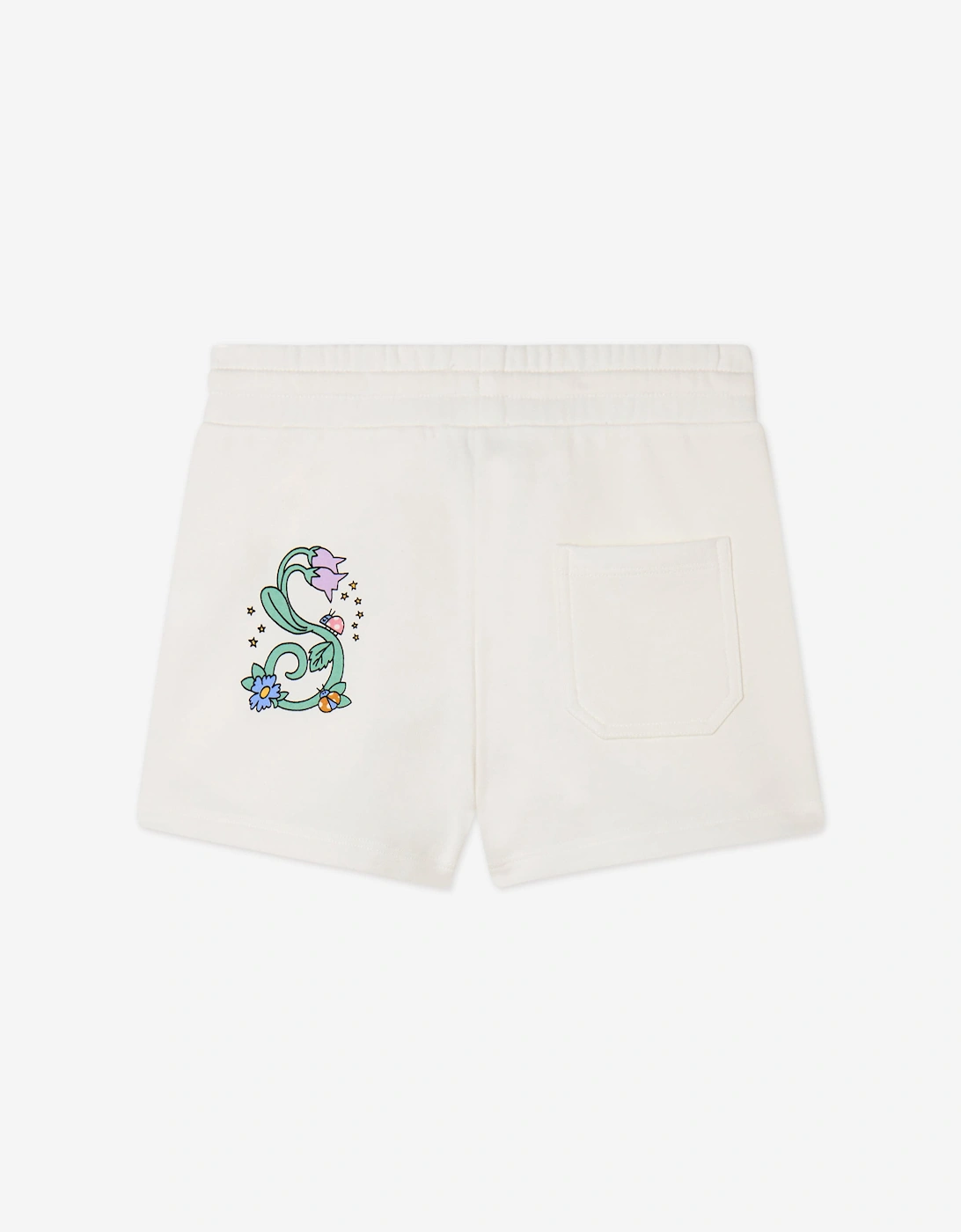 Girls Jersey Shorts in Ivory