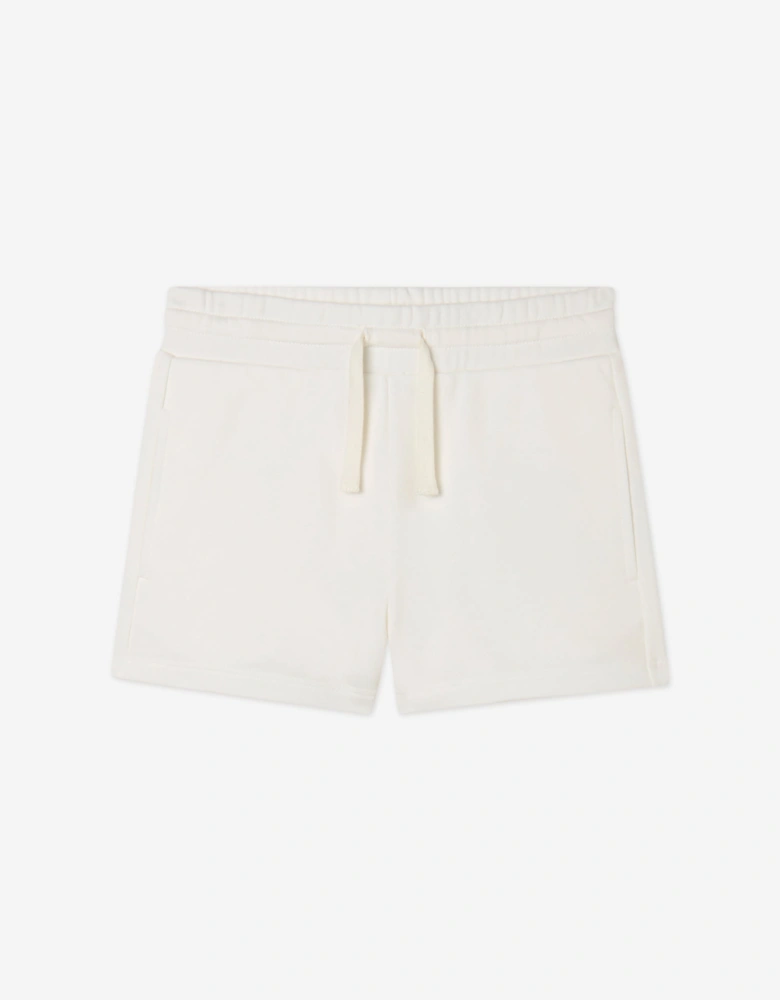 Girls Jersey Shorts in Ivory