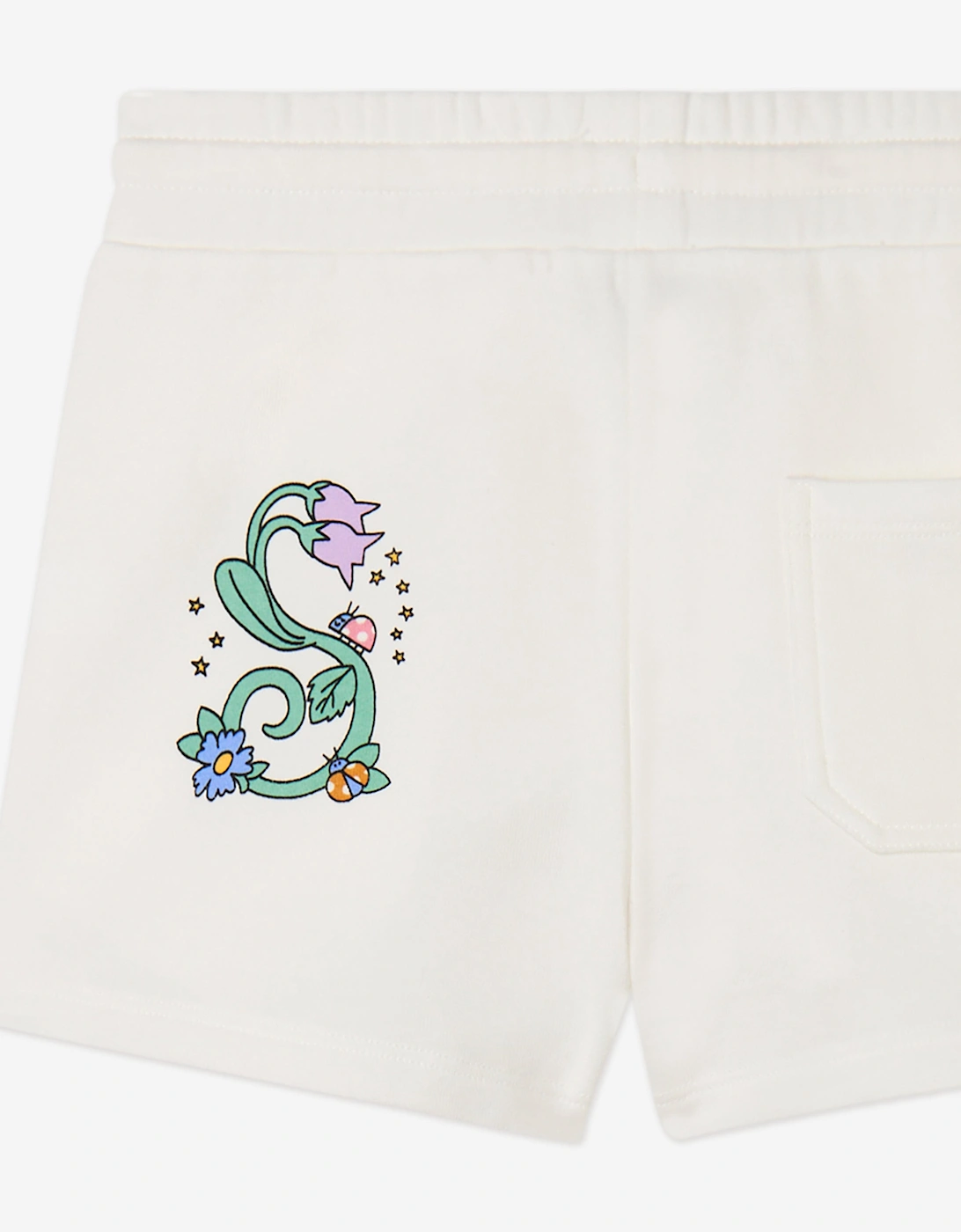 Girls Jersey Shorts in Ivory