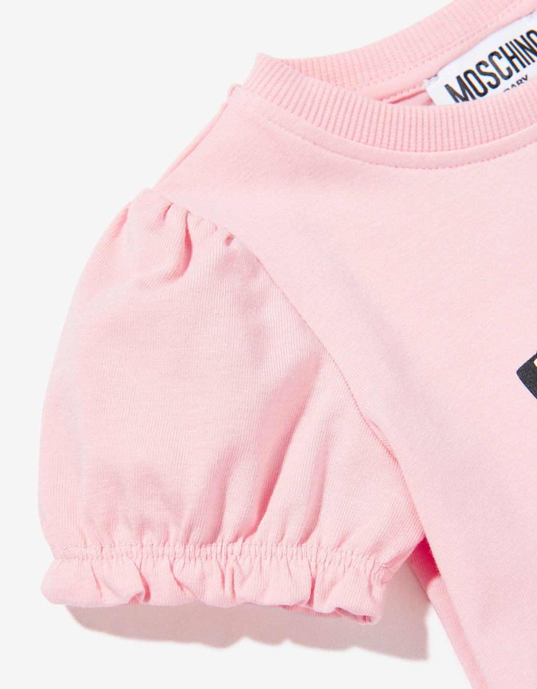 Baby Girls Teddy Bear Logo Dress in Pink