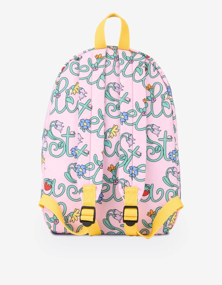 Girls Flower Logo Backpack in Pink (40cm)