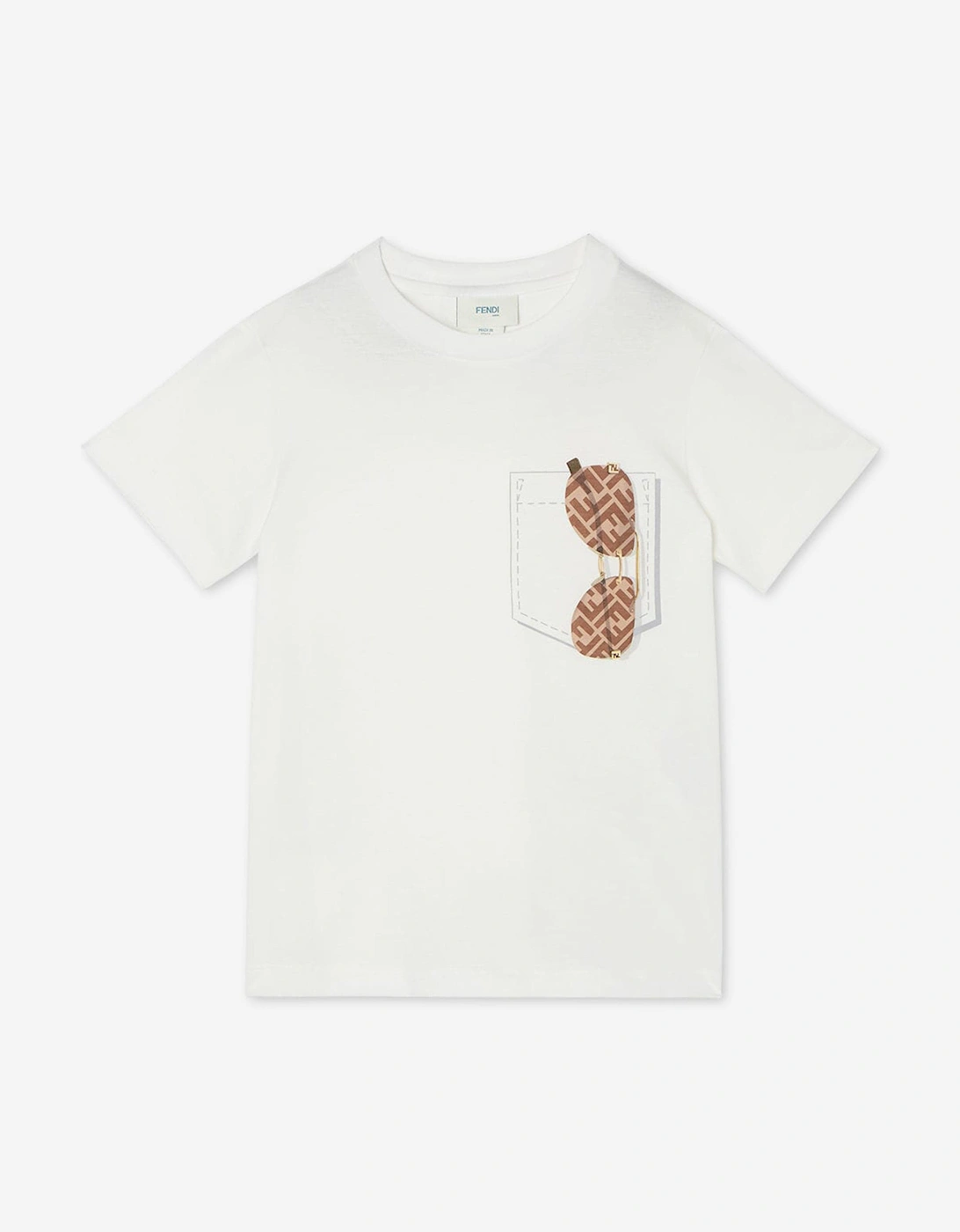 Boys Sunglasses T-Shirt in White, 4 of 3