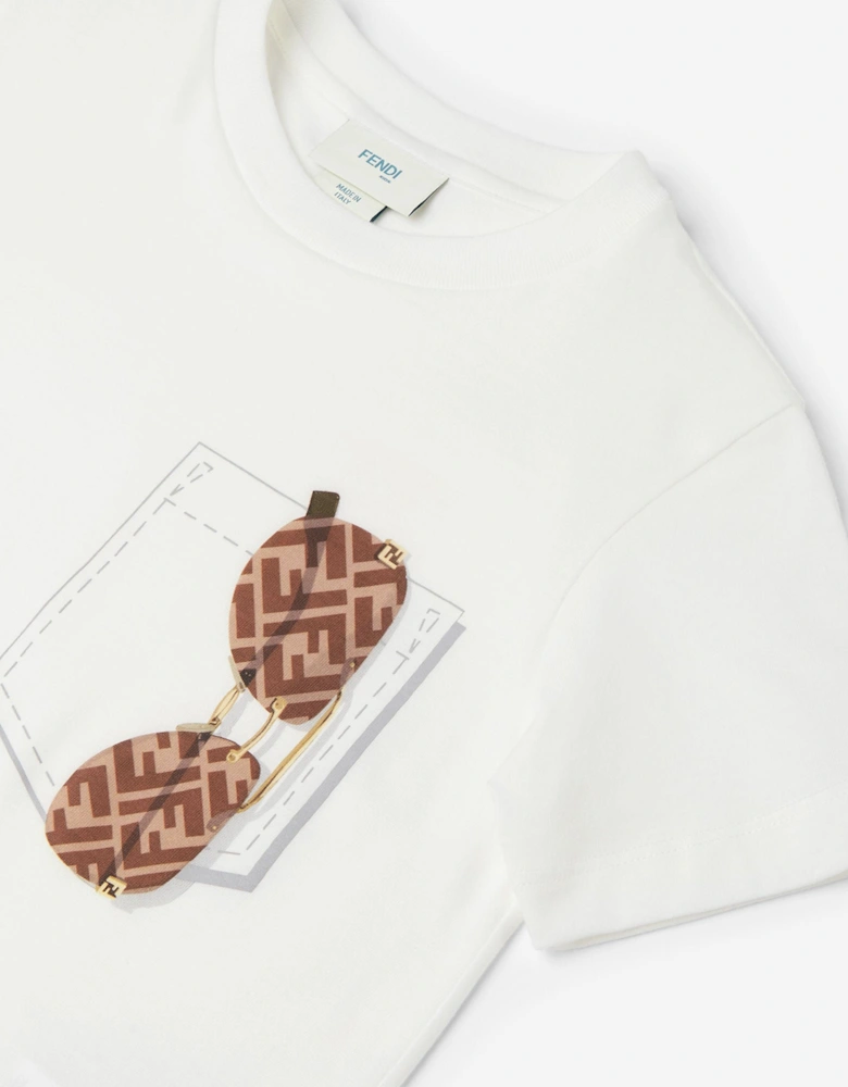 Boys Sunglasses T-Shirt in White