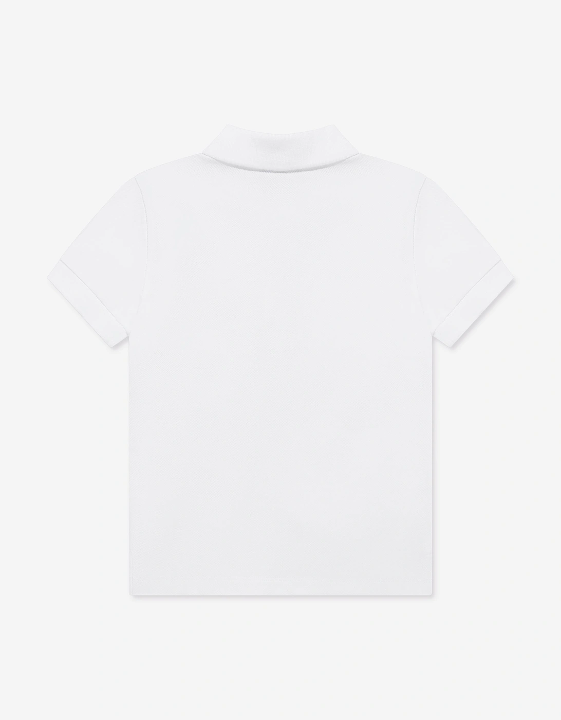 Boys Teddy Bear Logo Polo Shirt in White