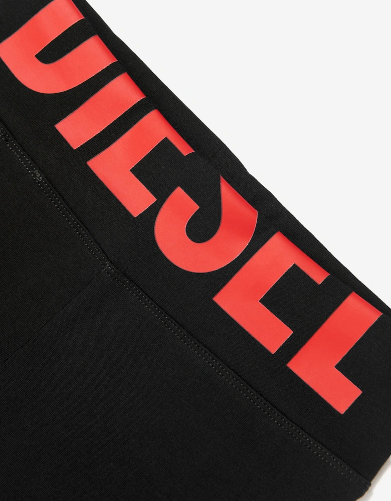 Girls Logo Print Shorts in Black