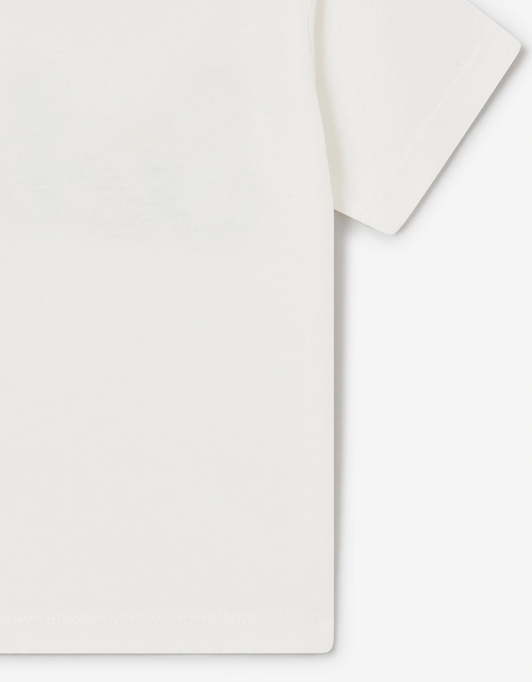 Baby Girls Flower Logo T-Shirt in Ivory