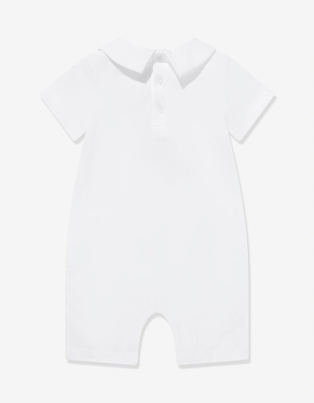 Baby Teddy Bear Romper in White