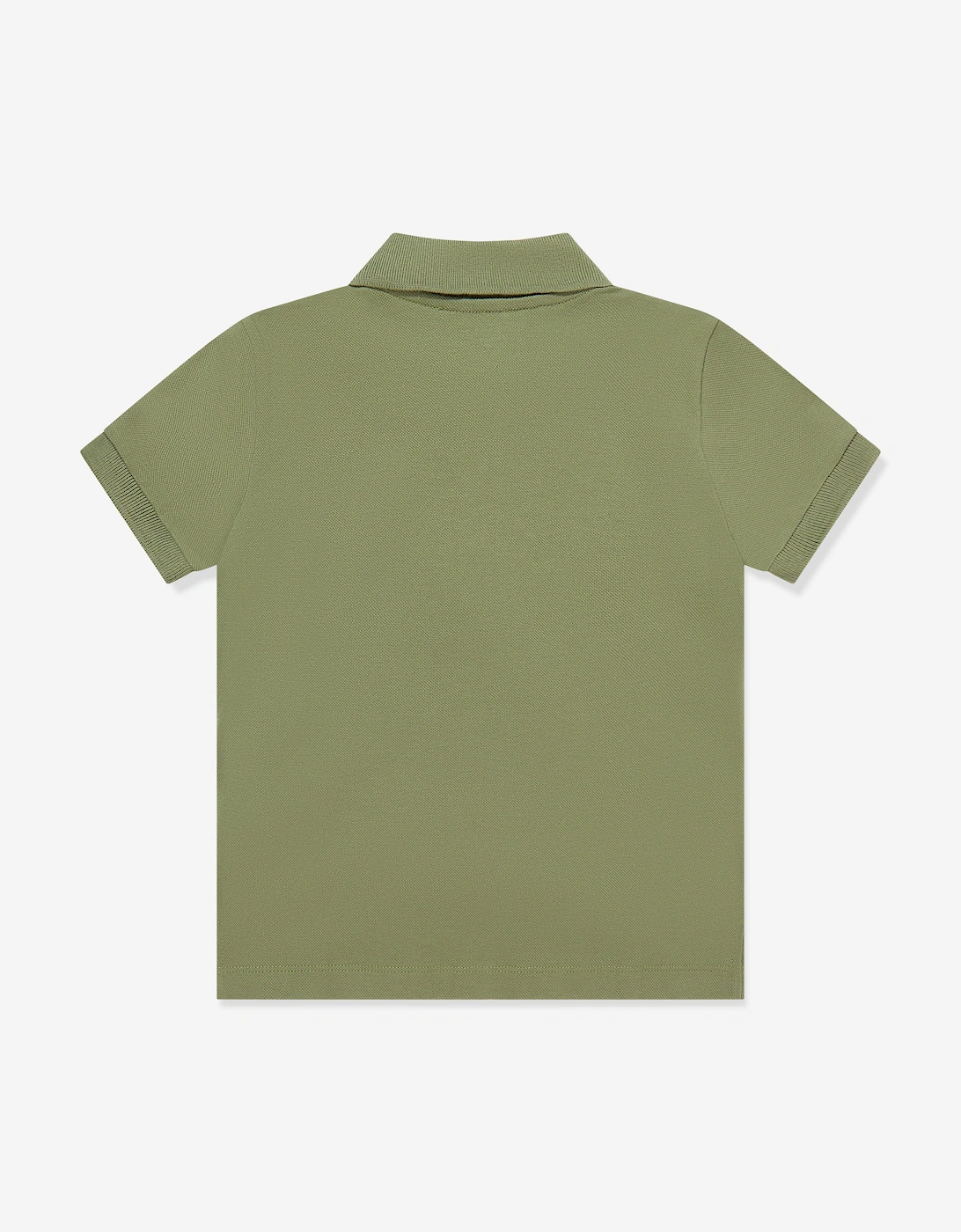 Boys Teddy Bear Logo Polo Shirt in Green