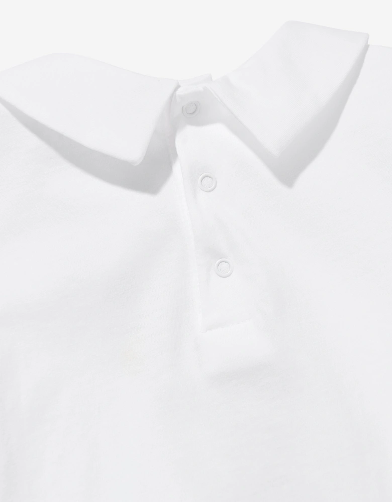 Baby Teddy Bear Romper in White