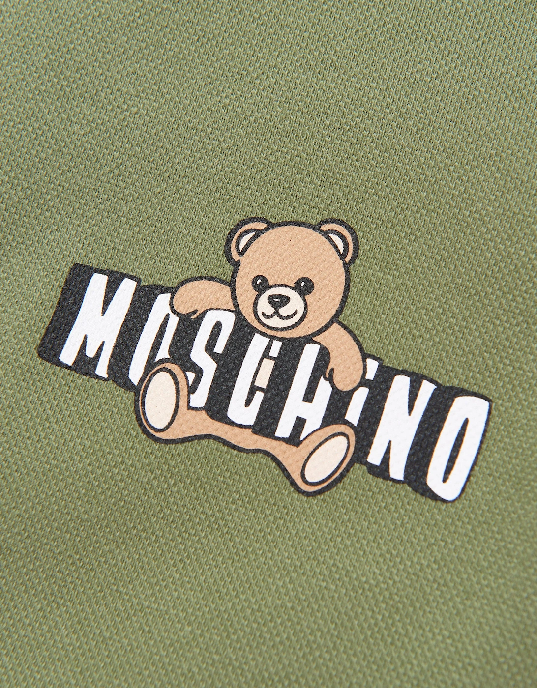 Boys Teddy Bear Logo Polo Shirt in Green