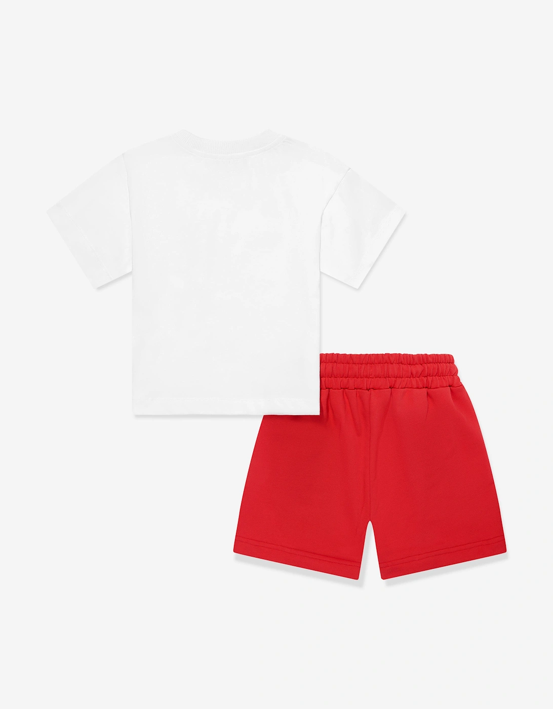Boys Logo Short Set in Red