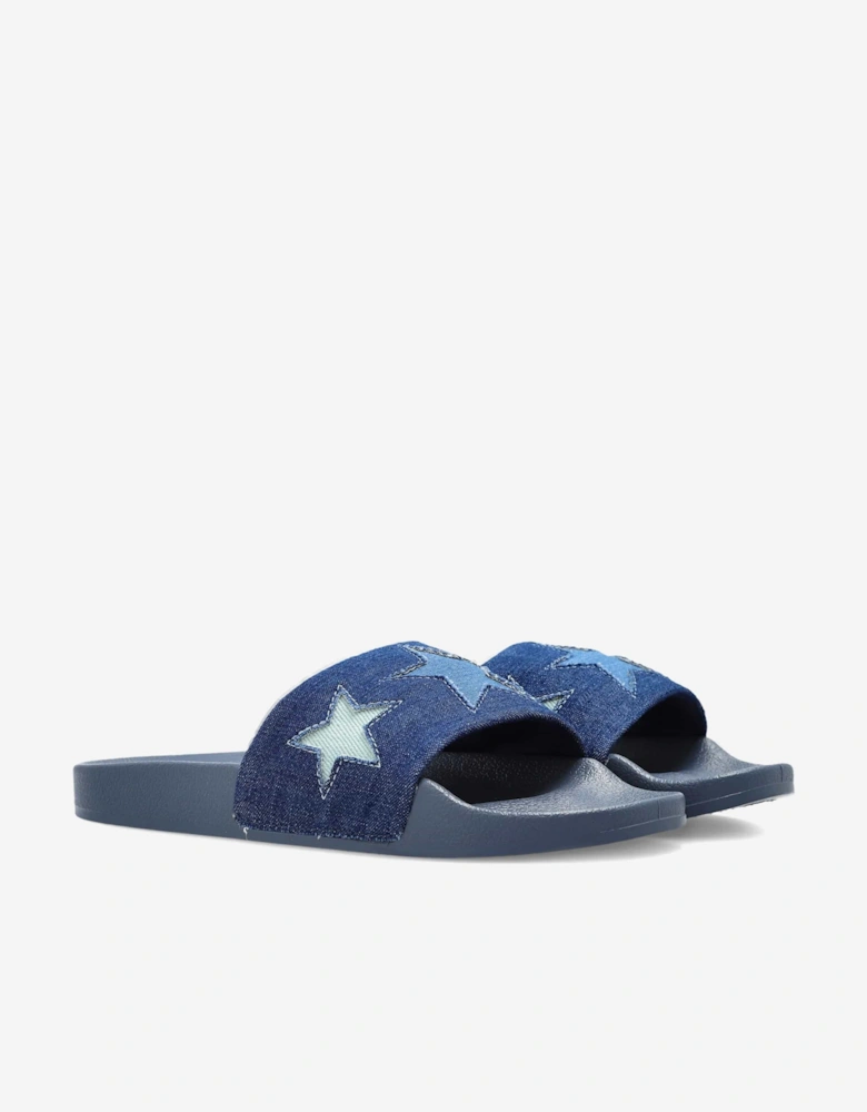 Girls Star Sliders in Blue