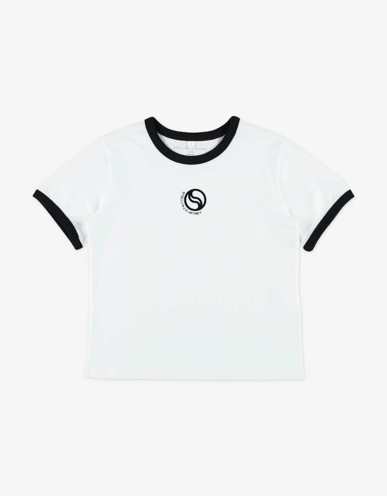 Girls Logo T-Shirt in Ivory
