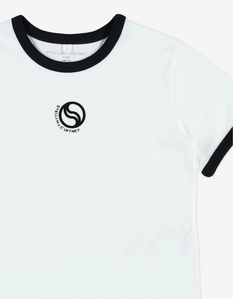 Girls Logo T-Shirt in Ivory