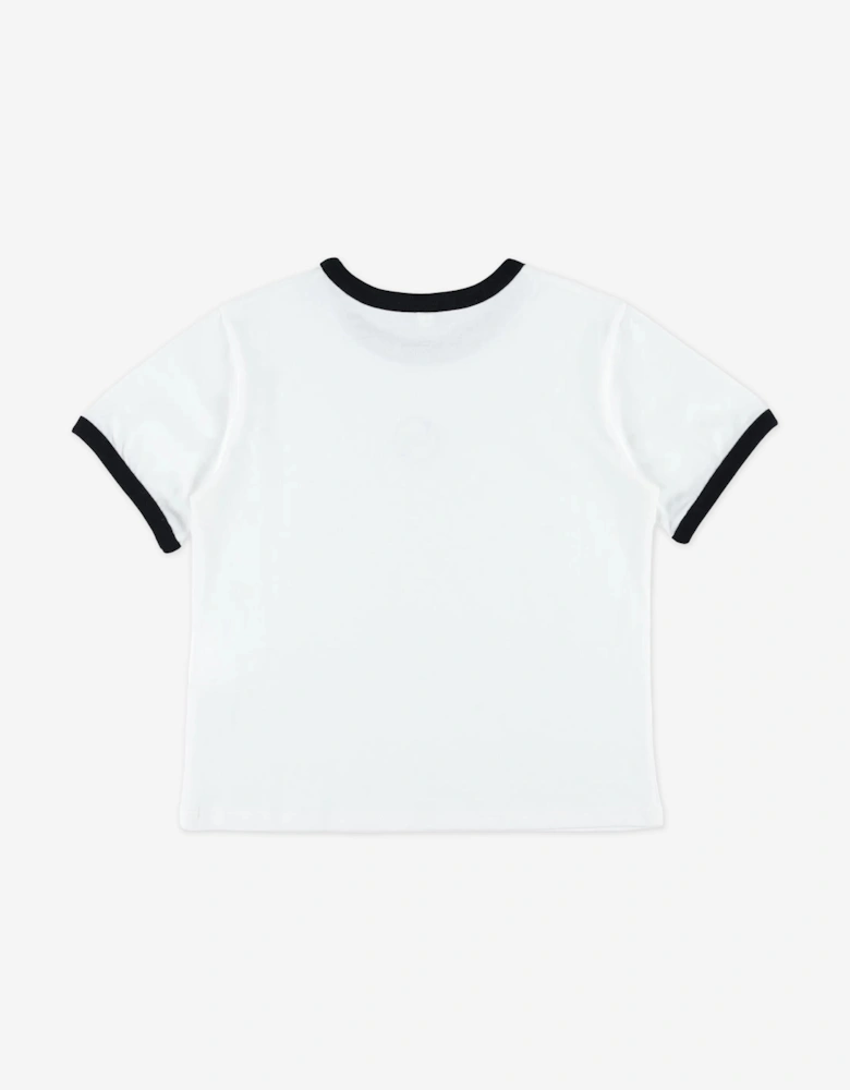 Girls Logo T-Shirt in Ivory