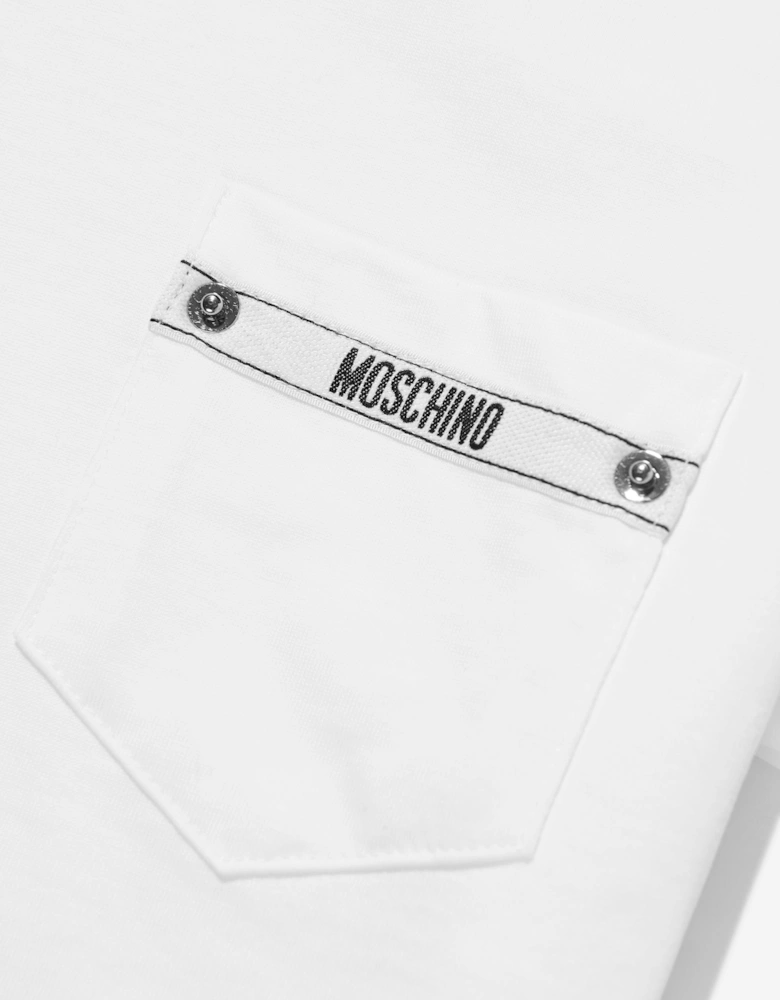 Boys Logo Pocket T-Shirt in White