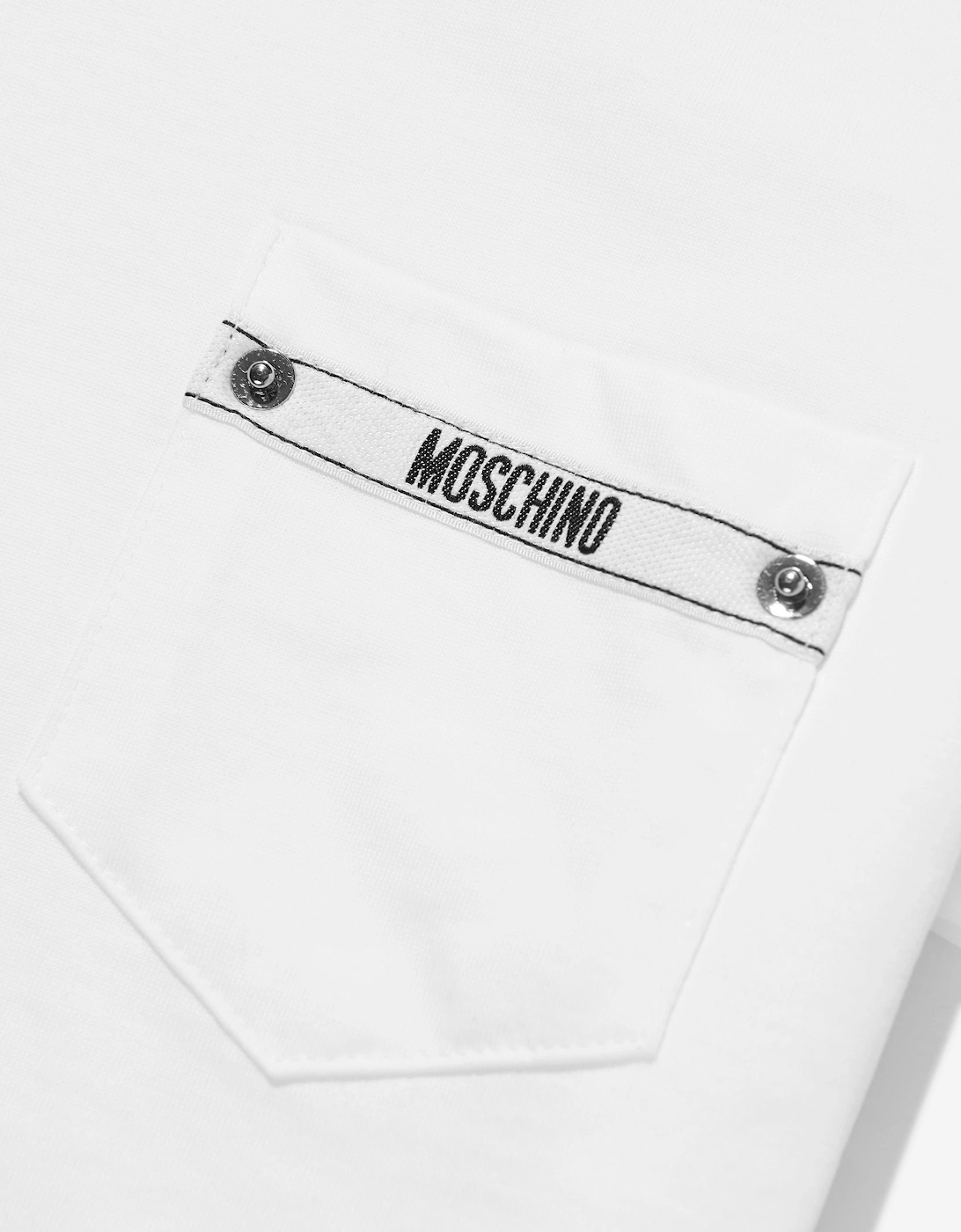 Boys Logo Pocket T-Shirt in White