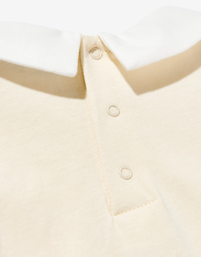 Baby Teddy Bear Romper in Beige