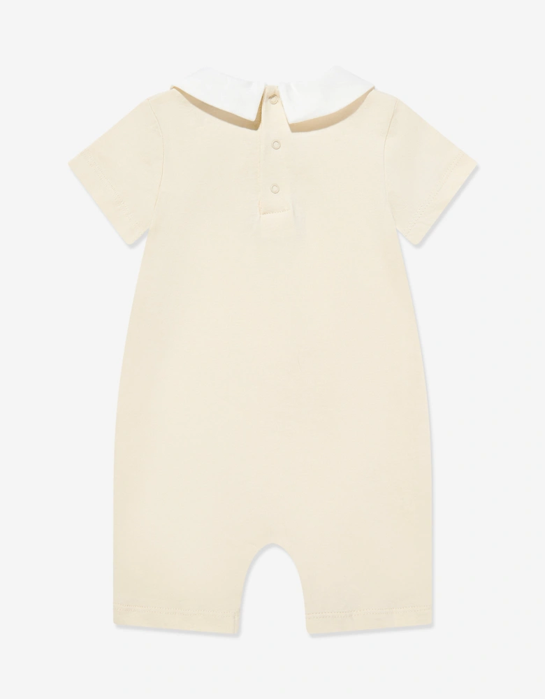 Baby Teddy Bear Romper in Beige