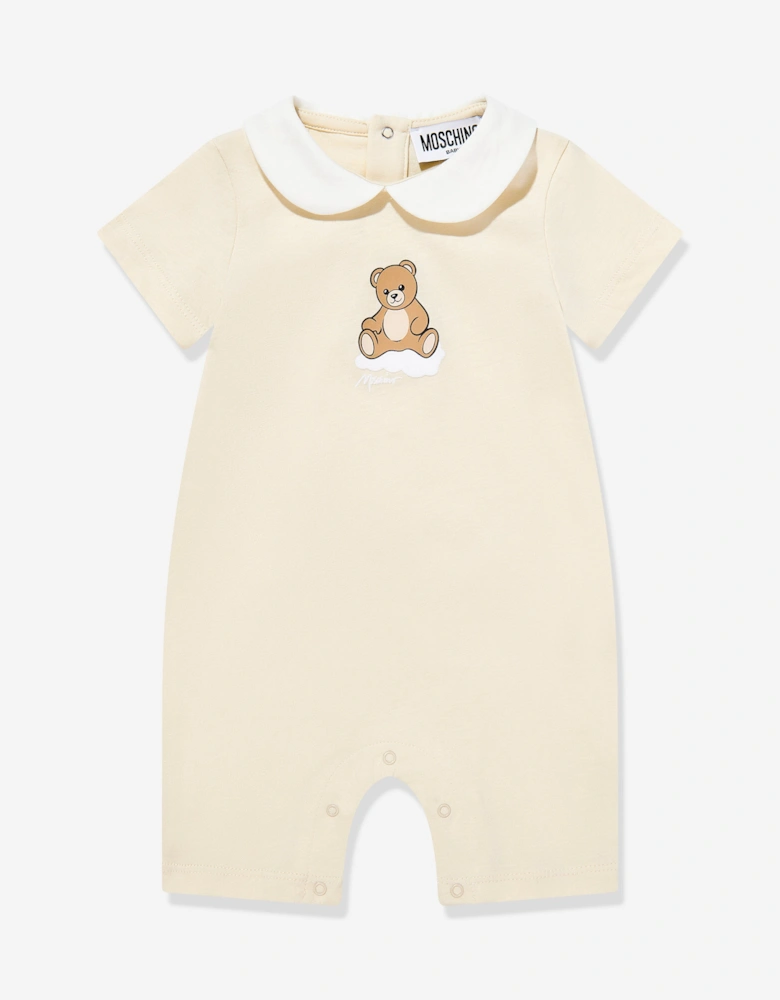 Baby Teddy Bear Romper in Beige