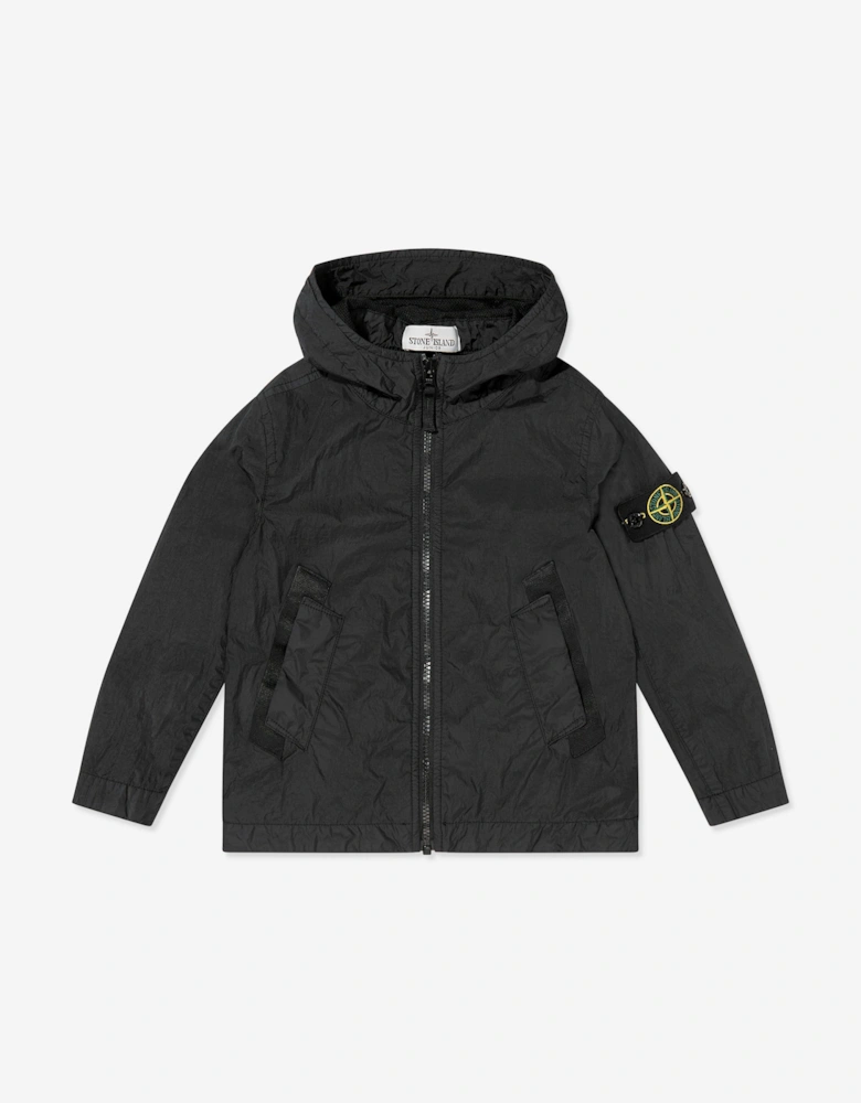 Boys Lightweight Ripstop Jacket in Black